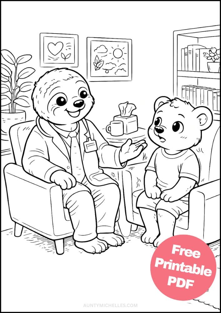 Free Printable Doctor Coloring Pages for Kids Dr Activities Colouring Sheets 8 Therapist Psychologist