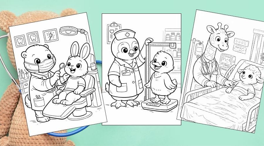 Free Printable Doctor Coloring Pages for Kids Dr Activities Colouring Sheets blog feature