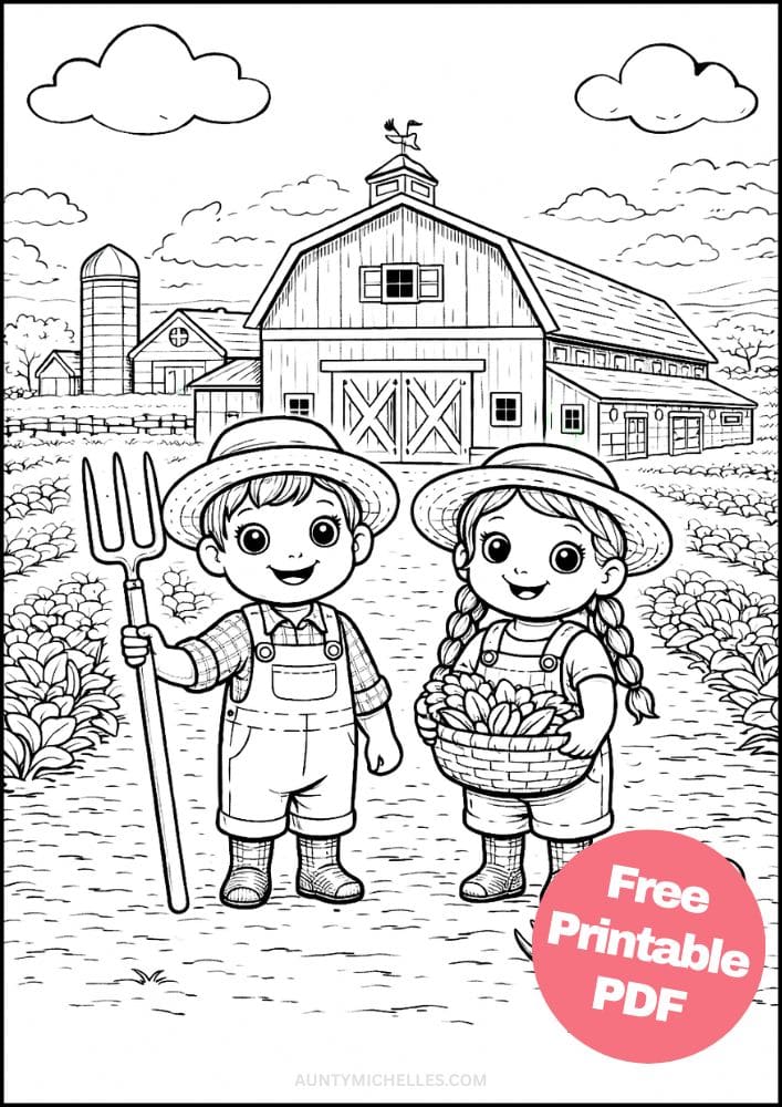 Free Printable Farm Coloring Pages for Kids Farming Food Activities Colouring Sheets 1 kids farmers