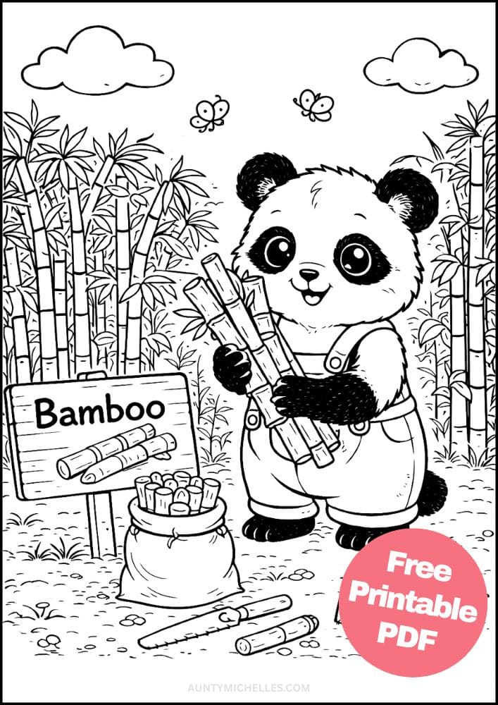 Free Printable Farm Coloring Pages for Kids Farming Food Activities Colouring Sheets 13 panda bamboo farmer