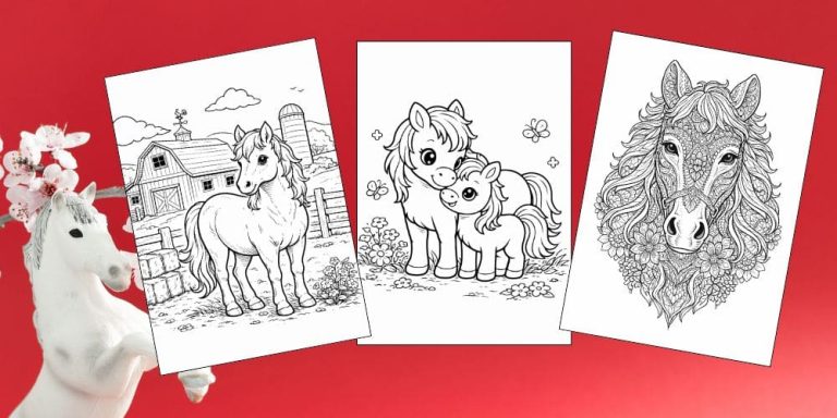 Free Printable Horse Coloring Pages for Kids Pony Coloring Book Printout Sheets blog feature