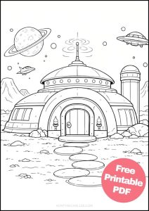 Free Printable House Coloring Pages for Kids - Aunty Michelle's