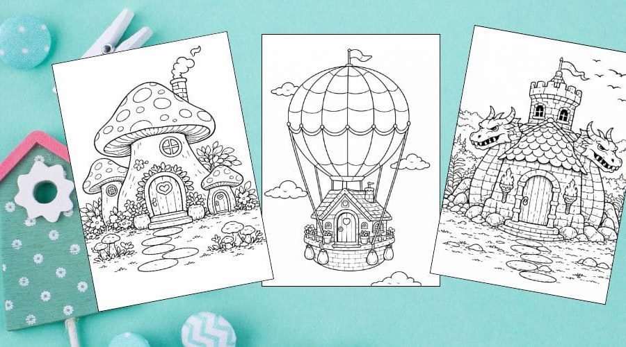Free Printable House Coloring Pages for Kids Home Activities Colouring Sheets blog feature