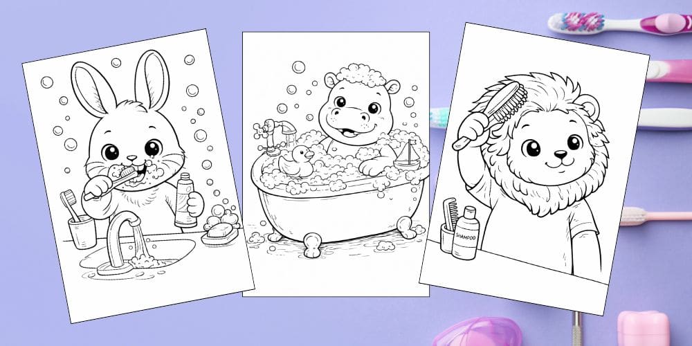 Free Printable Hygiene Coloring Pages for Kids Activities Colouring Sheets blog feature