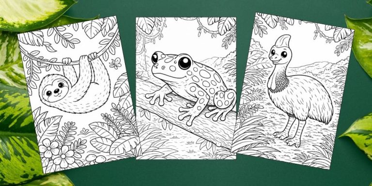 Free Printable Rainforest Coloring Pages for Kids Animal Nature Activities Colouring Sheets blog feature