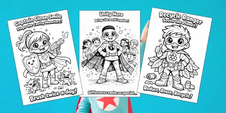 Free Printable Superhero Coloring Pages for Kids Super Power Activities Colouring Sheets blog feature