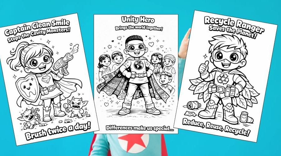 Free Printable Superhero Coloring Pages for Kids Super Power Activities Colouring Sheets blog feature