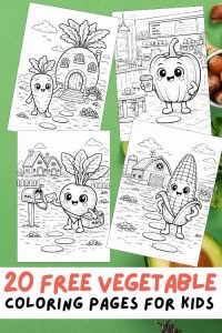 Free Printable Vegetable Coloring Pages for Kids, Food Village, Veggie Activities, Colouring Sheets, Healthy Habits, Healthy Food, Corn, Carrot, Onion, Eggplant, Lettuce, Broccoli, Radish