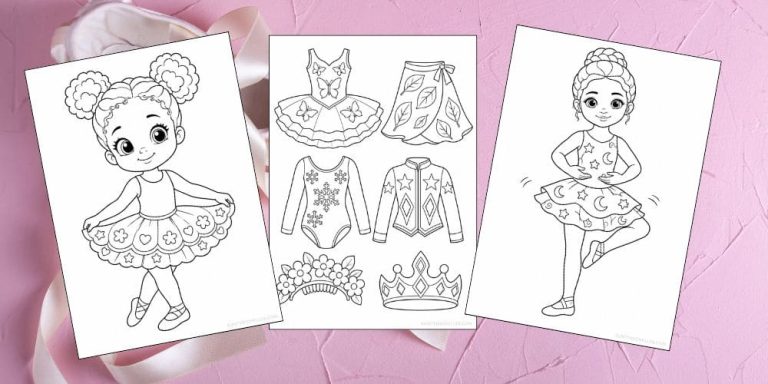 free printable ballet coloring pages for kids ballerina