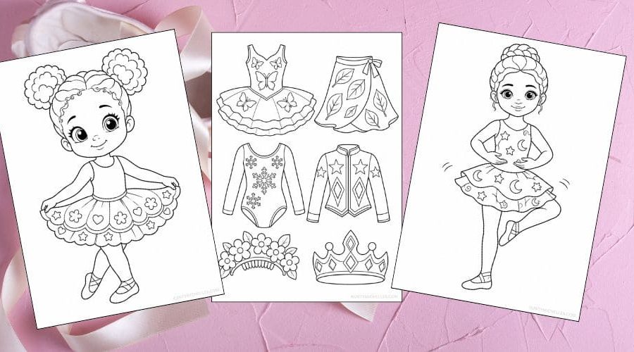 free printable ballet coloring pages for kids ballerina